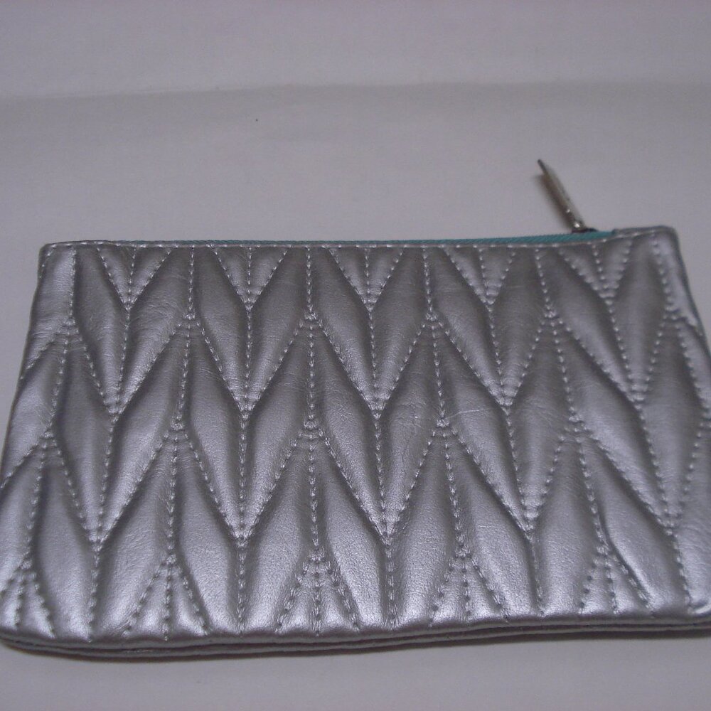 Ipsy Makeup Bag Silver January 2026 No Cosmetics Bag Only Metallic Look NEW